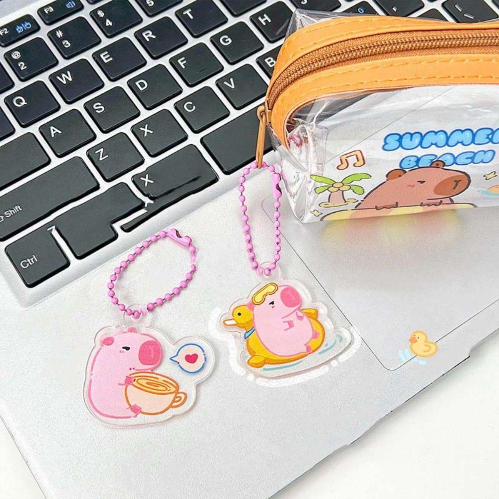 Capybara Capibara Bag Hanging Acrylic Kapibara Pendant  Backpack Decor