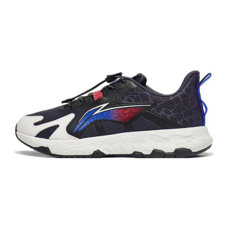 Li Ning Kids Zhixing Lite 2.0 Comfortable Durable Non-Slip Low-Top Running Shoes Kids sneaker Black YKFT056-7