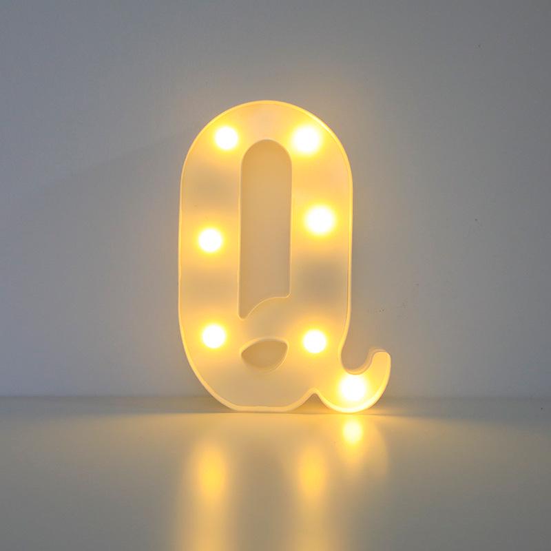 Romantic Letter & Number Lamp - Birthday Proposal Surprise Scene Decoration