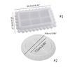 Bead Dish Silicone Mold Epoxy Dish Coaster Mold Pallet Resin Casting Mold Suitable for Diy Storage Box Fruit Plate Mat