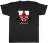 Personalised St George's Day Sheild Flag Mens Unisex T-Shirt Tee Gift