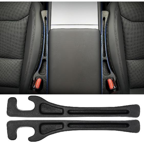 2 Pack Car Seat Gap Filler, No Drop Seat Guard, Premium PU Leather Car Seat Gap Organizers, Universal Car Accessories, Prevent Phone/Keys/Cards From