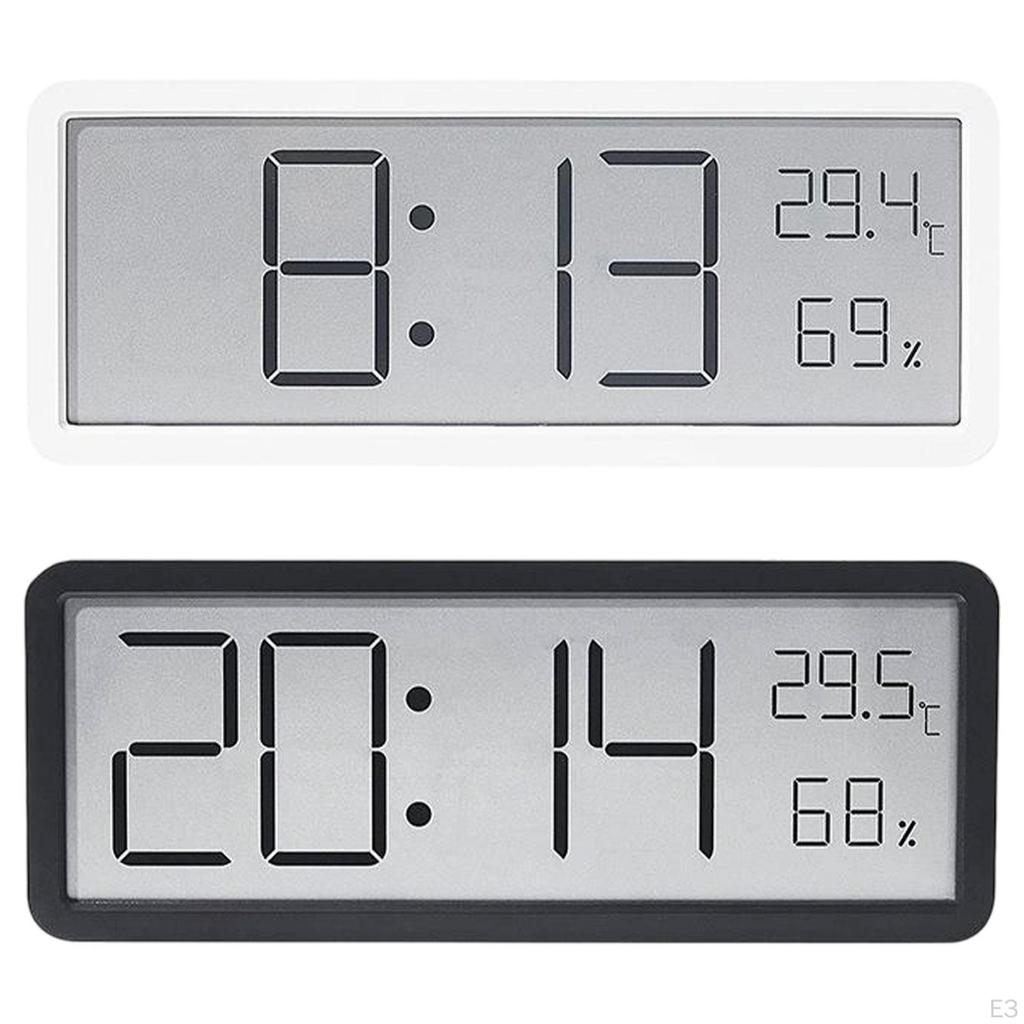 Digitale Wanduhr Desktop Mehrzweck Großanzeige Temperatur Luftfeuchtigkeit für
