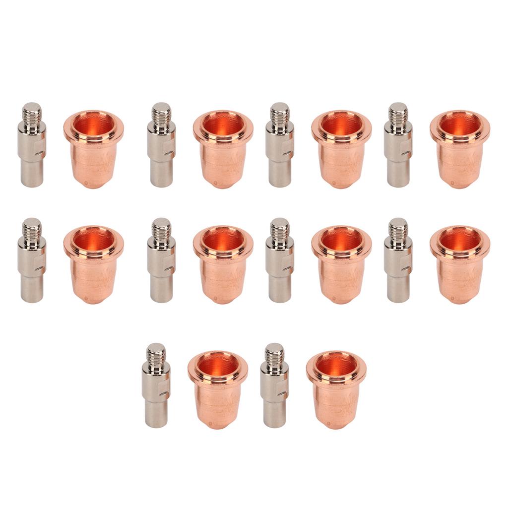 20PCS Electrode Tip Nozzle 0.03in High Hardness Brass Plasma Electrode Nozzles Cups Kit for