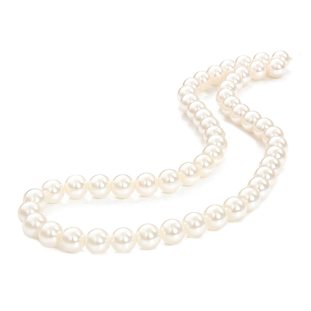 

40-140 шт. стеклянные бусины с имитацией жемчуга свободные круглые бусины-разделители для изготовления ювелирных изделий DIY аксессуары для браслетов 3mm 140pcs белый