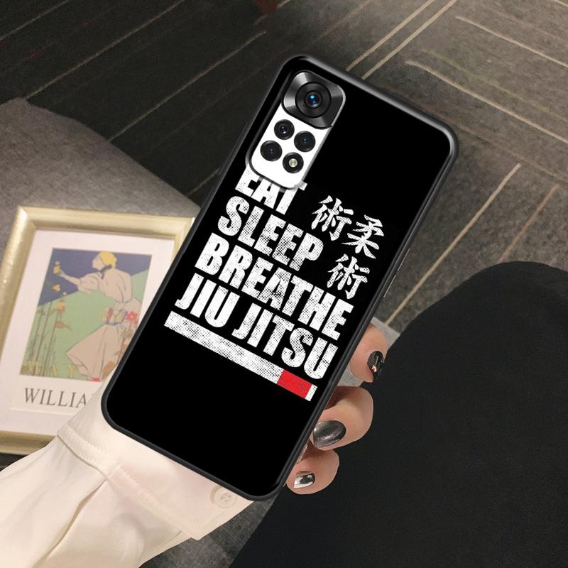 BJJ Brazilian Jiu Jitsu Funda For Xiaomi Redmi Note 13 14 Pro 9 10 11 12 Pro 10S 11S 12S Redmi 13C 10C 12C 14C Case