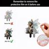 Forests Acrylic Plant Decoration Stake With Elegant Wing Home Garden Ornaments For Birthdays Gifts