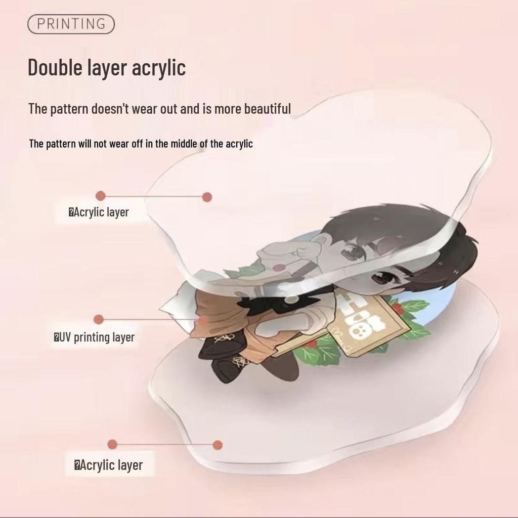 Pingente Personalizado de Acrílico Nó Chinês Estrela - Mercadoria de Concerto, Apoio a Fãs, Presente de Ano Novo