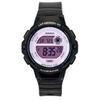 Standardowy Cyfrowy Czarny Pasek z Żywicy Kwarcowy LWS-1200H-1A2V 100M Zegarek Damski