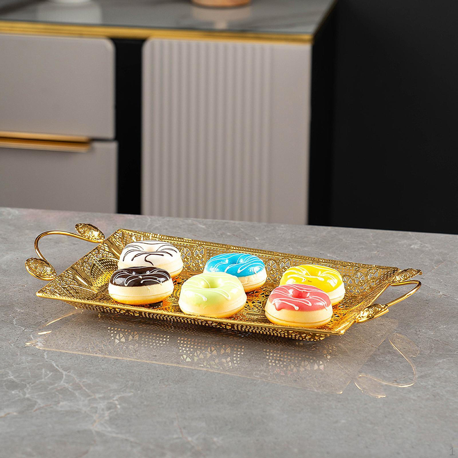 

Прямоугольный поднос для сервировки фруктов, десертов, прочная современная тумба для блюд для домашнего хозяйства M