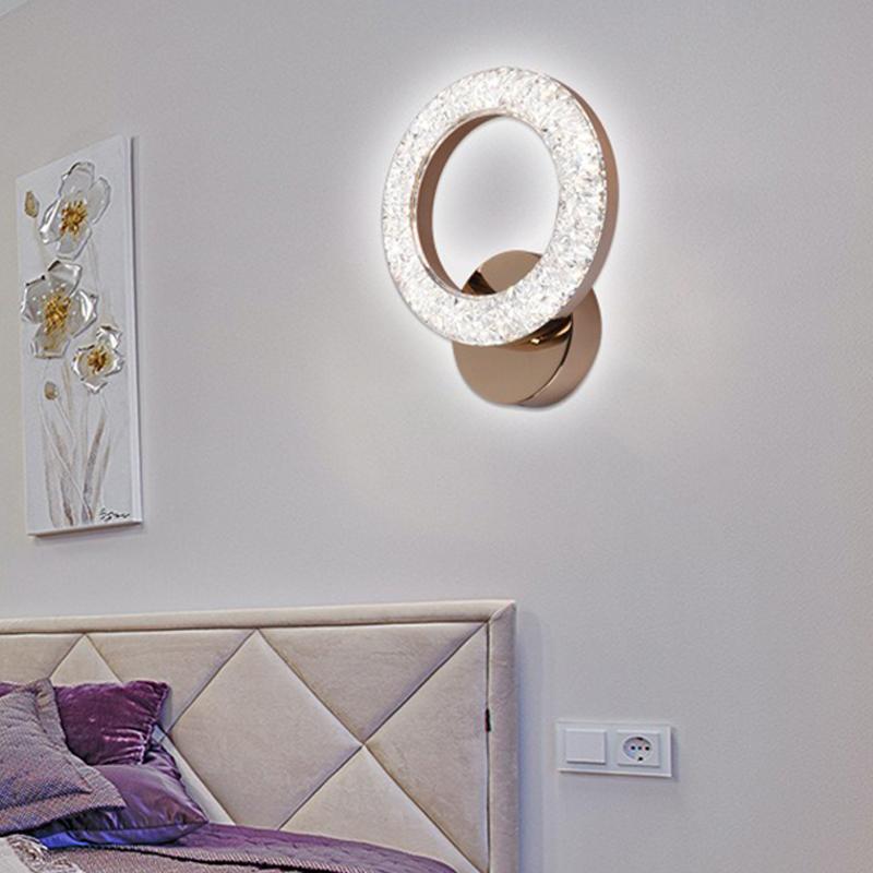 Multi-style LED Wall Lamp Modern Luxury Indoor Home Bedroom Bedsides Living Room Background Aisle Restaurant Acrylic Wall Lamp