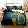 Fallout Vault 33 Bettwäsche-Set Einzelbett Twin Full Queen King Size Bettwäsche-Set Schlafzimmer für Jungen Erwachsene Bettbezug-Sets Anime Bettwäsche-Set Bett