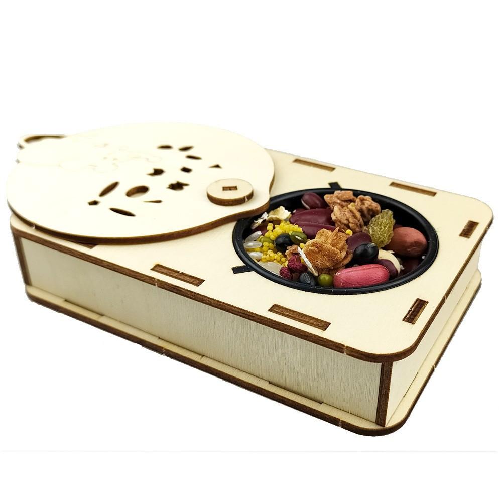Ensemble de gamelles en bois et de jouets éducatifs pour hamster: Balançoire, piste, cachette, cadre d'entraînement et escaliers d'escalade