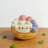 Fingertip Egg Tart Squishy Pinching Slow Rebound Toy Kids Adults Sensory Fidget Ball  For Students