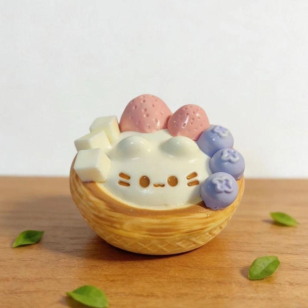 Fingertip Egg Tart Squishy Pinching Slow Rebound Toy Kids Adults Sensory Fidget Ball For Students