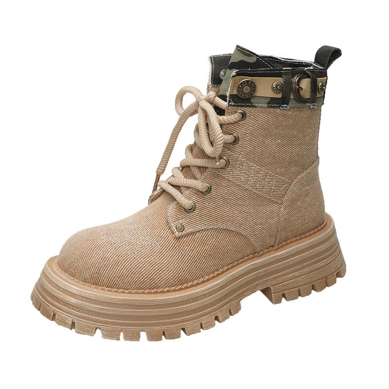 

Ботинки Женские Летние Американский Винтаж Ботинки Мартин Коричневые Низкие Ботинки Рабочие Ботинки Вестерн Ковбойские Ботинки 35 хаки