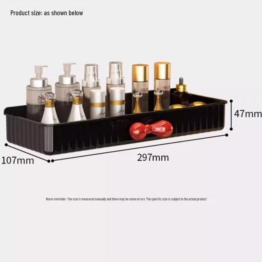 

Настенная полка для хранения косметики без сверления для ванной комнаты – Скидка для новичков