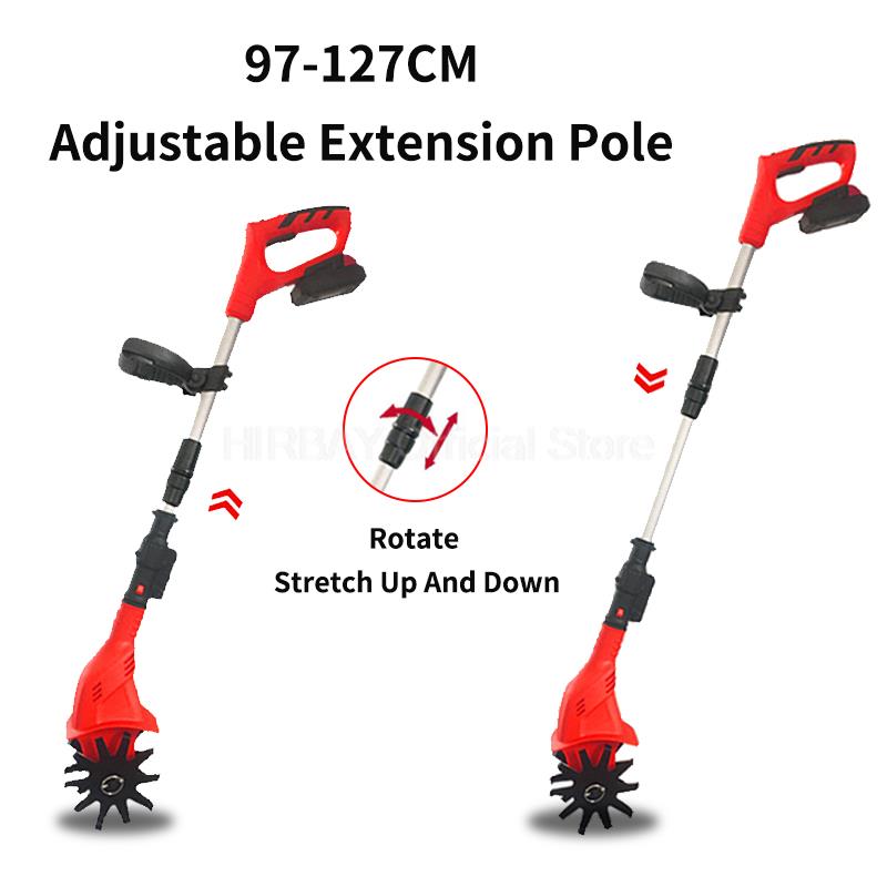 Handheld Tiller Garden Rotary Cultivator Machine 20V  Cordless Garden Power Tool Professional Portable Cultivator Garden Tools