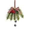 Christmas Bell Leaf Bow Door Hanging Wall Hanging Wind Chime Christmas Tree Pendant Decoration Scene Layout