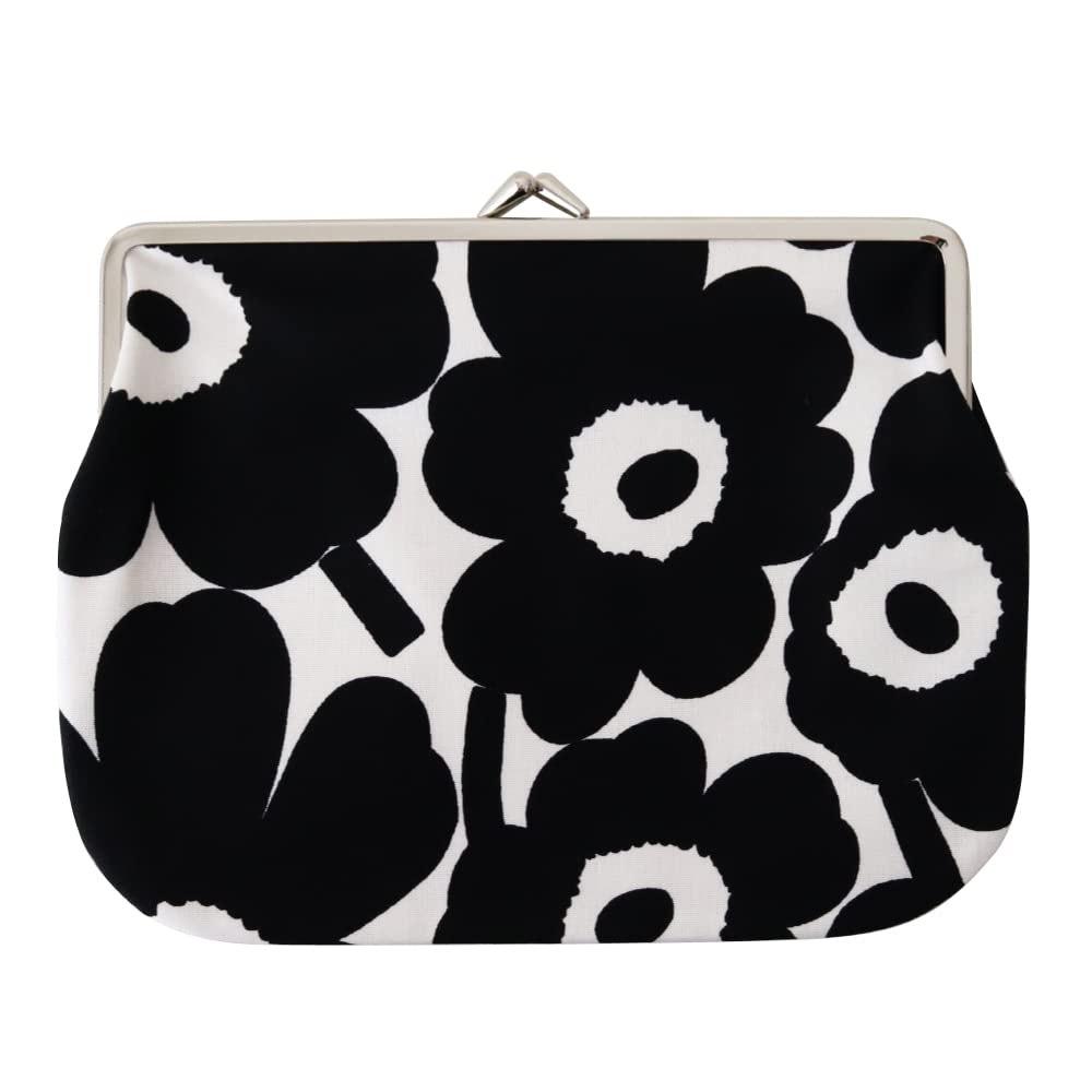 

Puolikas Kukkaro Mini Unikko Purse Pouch for Women F Black x White [Marimekko] 52_1_52229291497