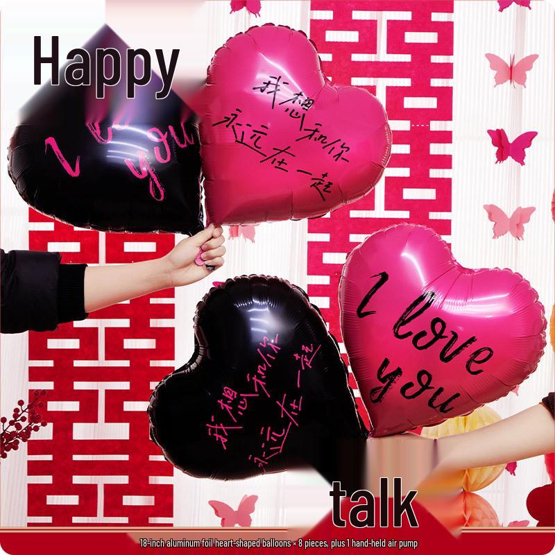 Набор воздушных шаров в форме сердца для свадебного декора, помолвки, новоселья, гостиной или свадебных фото