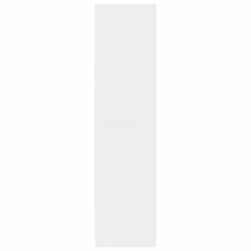 Wardrobe White 80 X 50 X 200 Cm Engineered Wood