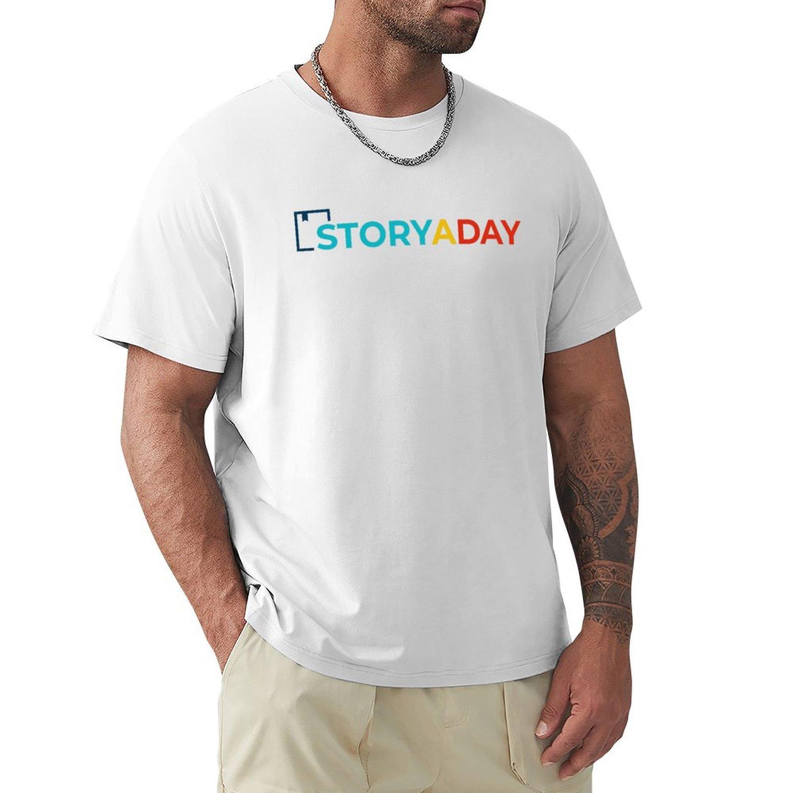 Storyaday Tshirt Casual Fashion Print Tee Top S