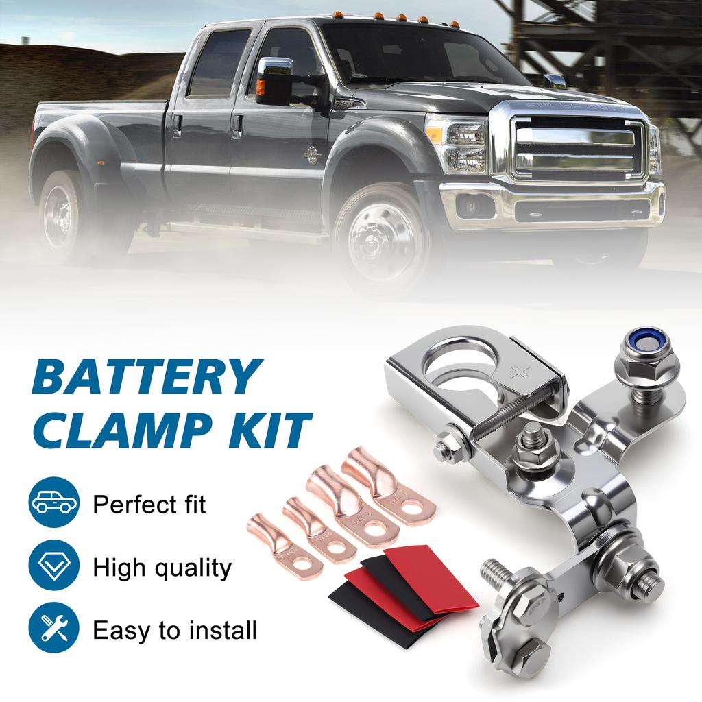 Silver Battery Terminal Connector For Ford F-150 2011-2017 Ford Edge 2011-2014 Battery Terminal Clamp OE BT4Z-14450-AA 926-882