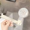 Wall mounted toilet paper holder with suction cups - Self-adhesive, no drilling required for installation, plastic for kitchen and bathroom