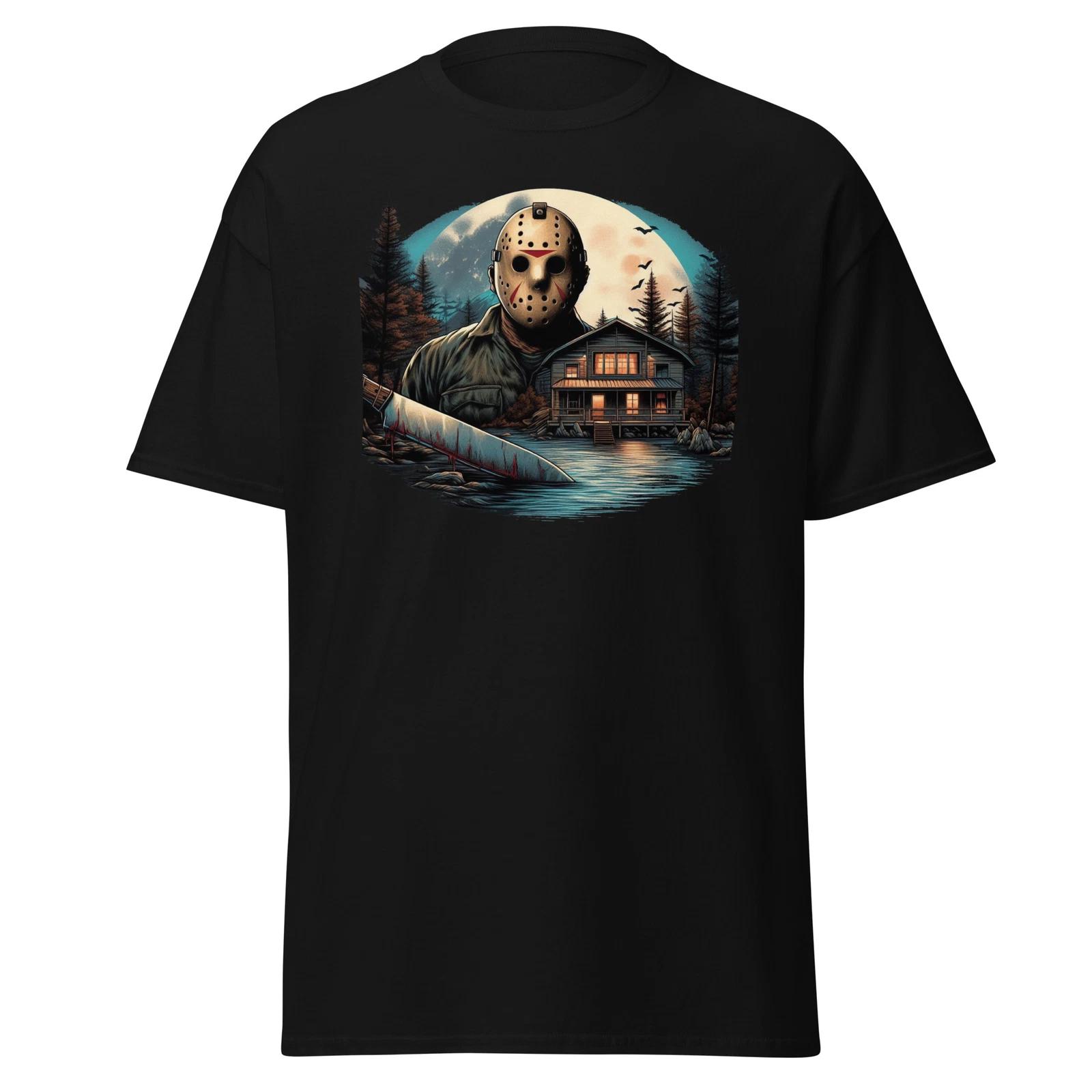Jason at Crystal Lake T-Shirt - Camp Crystal Lake s Silent Terror XL