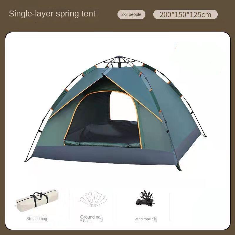 Outdoor Tent Camping Full Set Outdoor Camping Family Picnic Travel Sun Protection Folding Sunshade Portable Automatic
