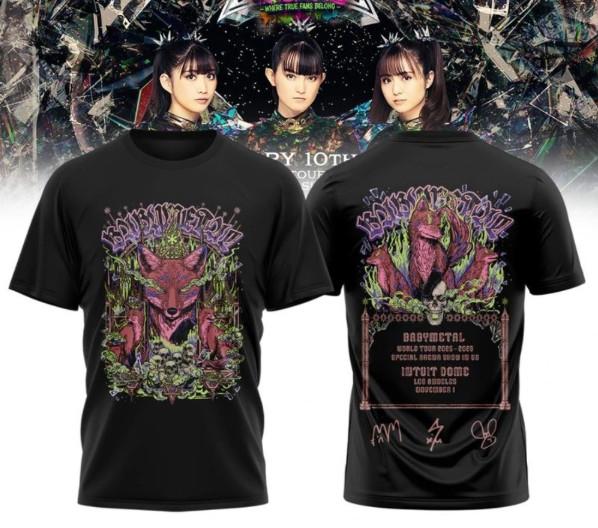 BABYMETAL WORLD TOUR 2026 North America Schedule Tee Shirt
