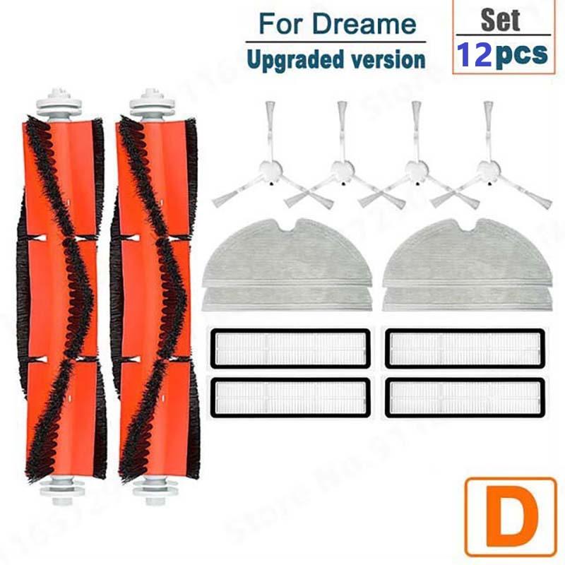 For Xiaomi Dreame D9 Bot L10 Pro Spare Parts Side Main Brush Filter Mop Cloth Robot Vacuum Cleaner Accessories Set For Home