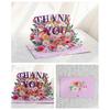Handmade 3D Popup Card Eye Catching 3D Popup Thank You Greeting Card for Birthdays and Special Event