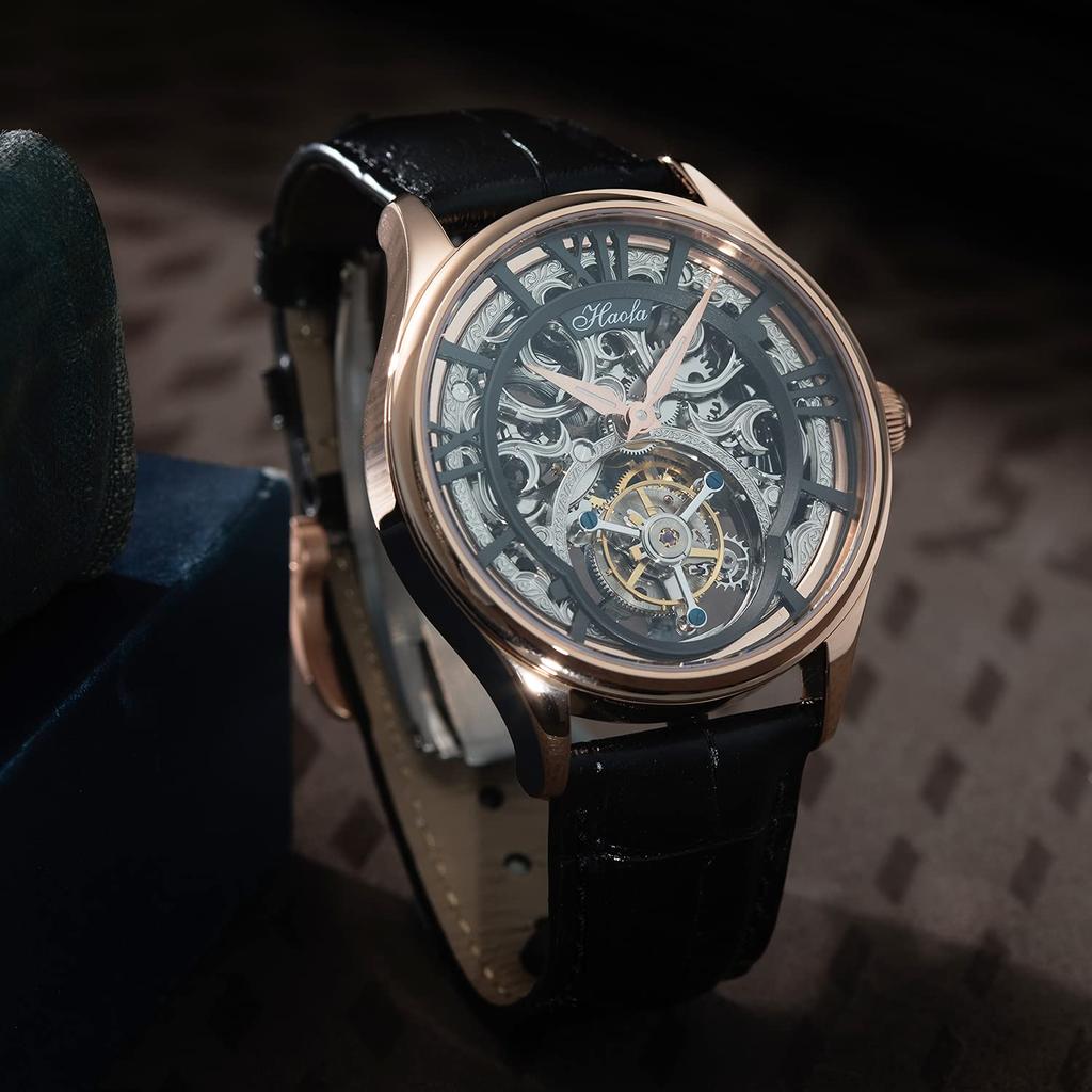 HAOFA Skeleton Tourbillon Mechanical Watch Sapphire Flying Tourbillon Hollow Watch Luxury Fashion Men's Men's