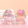 Statue Transparent Gradient Rabbit Dolls Candy Color Cartoon Model Toy  Couple Gifts