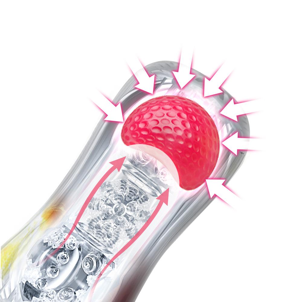 Male Masturbation Cup Masturbatings Sex Trainer Glans Ball Stimulator Vacuum Sex Cup Transparent Sex Toys for Men Soft Pussy