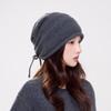 Winter new lazy wind loose stack hat women's versatile face small thickened warm knitted hat