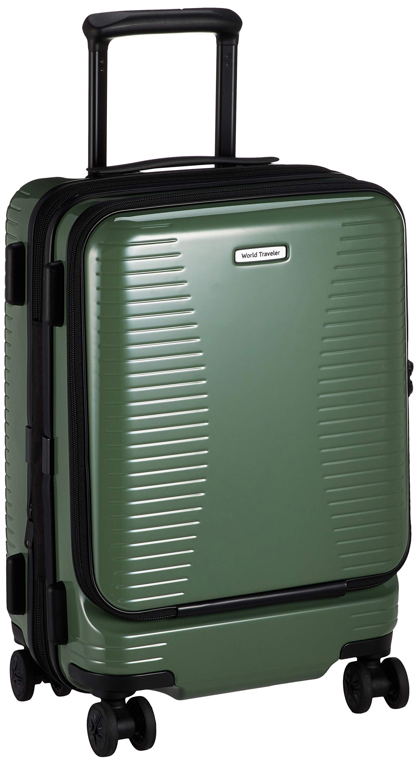 

Валіза Plymouth Expandable з коліщатками дозволено 35L Green [World Traveller] Ручна поклажа 3.7kg зелений