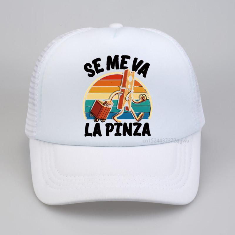 Se Me Va La Pinza Unisex hat Lustige Spanische Witze Y2k Vintage Baseballkappe Unisex Damen Lässig Surfen Strand Netz atmungsaktive Kappen