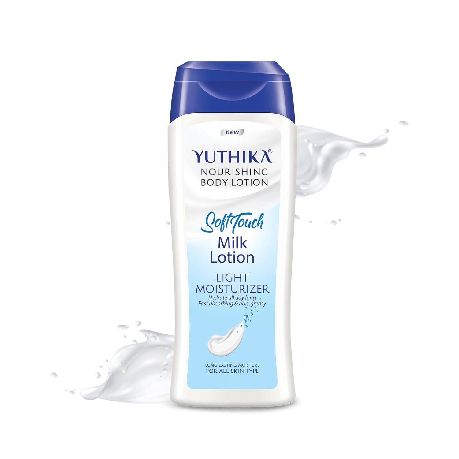 

Yuthika Naturals Body Milk Soft Touch Lotion 300 Ml 72Hr Hydration Non Greasy Daily Moisturizer Unisex Skin Care