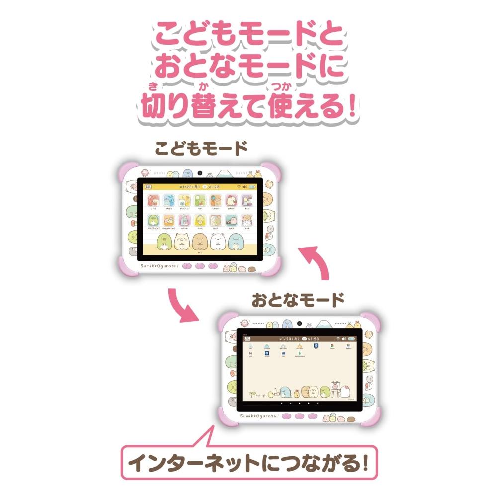 AGATSUMA Sumikko Gurashi Connect with Wi-Fi Connect with everyone Sumikko Pad 8 inch Purple