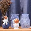 3D Astronaut Silicone Candle Mold, DIY Astronaut Statue Resin Plaster Craft Cement Mold, Handmade Soap Mold, Home Decoration