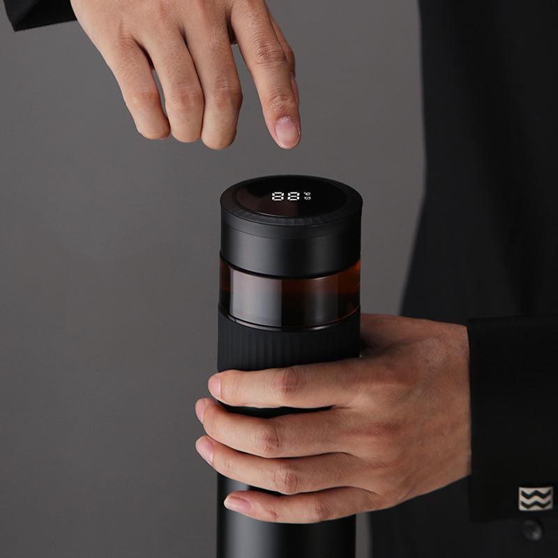 Dropshipping 380ml Smart Temperature Control Mug App Temperature Control Smart Mug Smart Mug Temperature Control Water Bottle 500ML