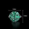 Light luxury 925 sterling silver ring real gemstone Natural oval zambia Emerald fine jewelry elegant and noble gift for women