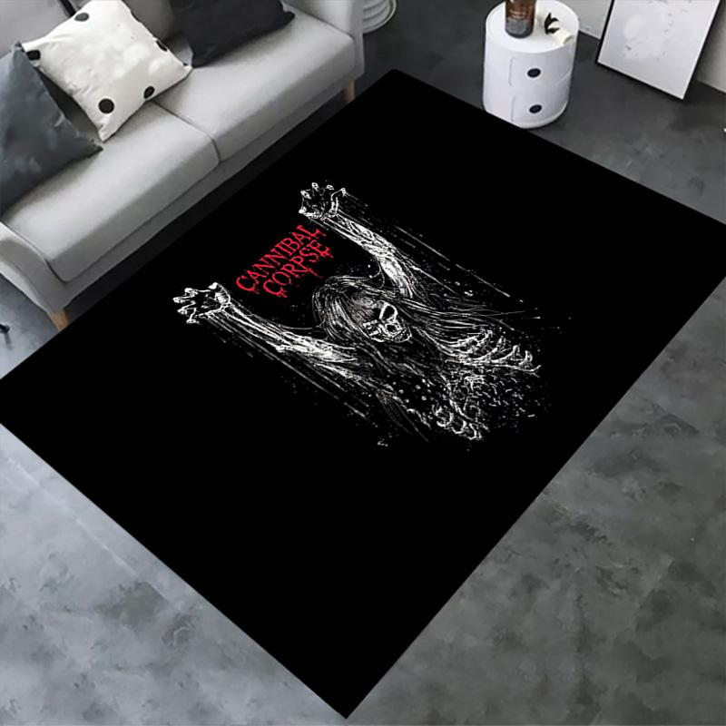 Cannibal Corpse Carpet Rug for Living Room Bedroom Home Sofa Decoration,Kids play Non-slip Floor Mat