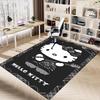 1pc Hello Kitty Home Office, Durable Polyester Floor Mat with Easy, Office Decor, Urban Style, Nonslip Backing, Highquality Fabric