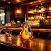 Decanter Retro in Vetro Borosilicato a Forma di Chitarra Decorativa, Grande Capacità, Tappo a Vite, Birra per Conservazione E