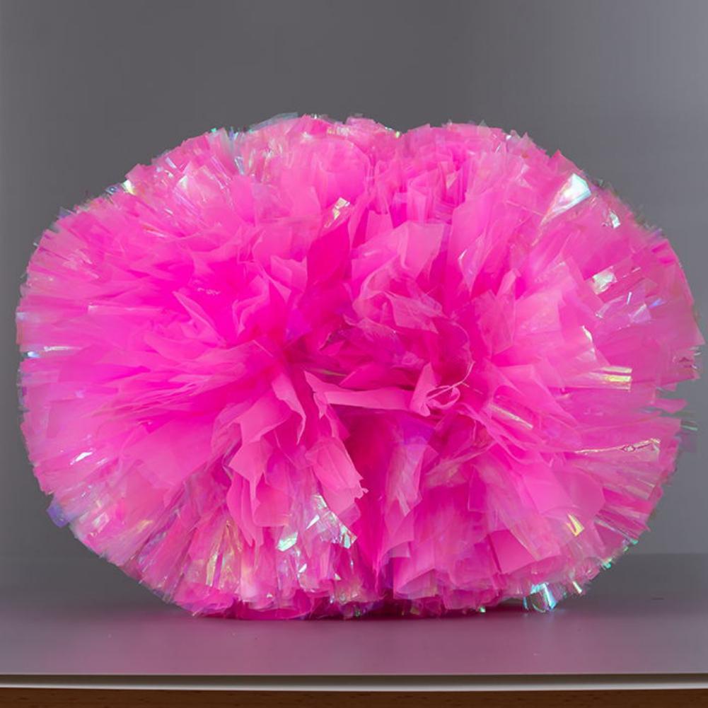 1pcs Rainbow Colorful Flower Ball Cheerleader Flower Ball Handle Rainbow Orange Single Suit