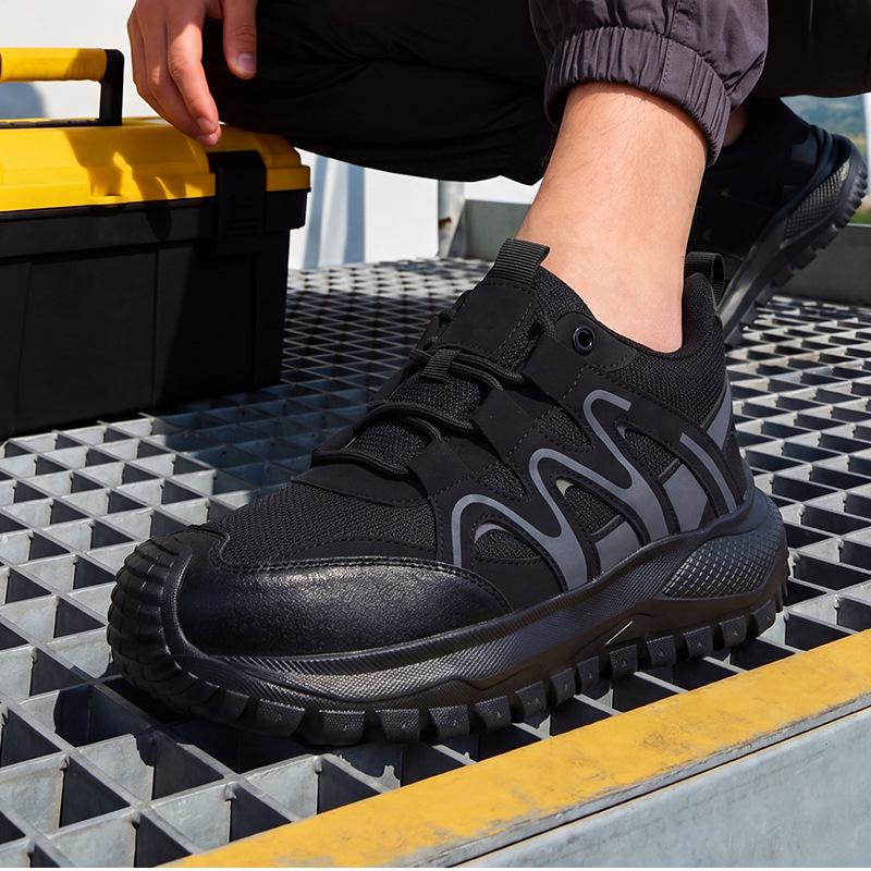 Men's 10KV Insulated Electrician Shoes, Anti-Smash & Puncture, European Standard, Fiberglass Toe, High Voltage Protection.